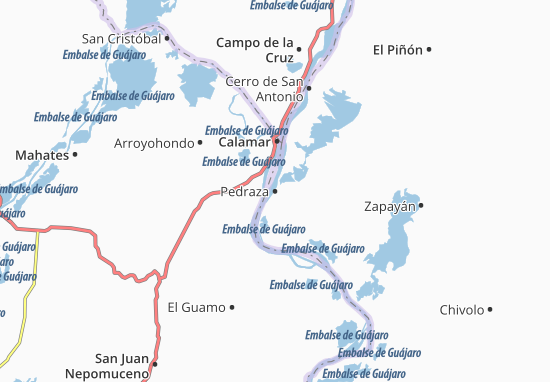 Karte Stadtplan Pedraza