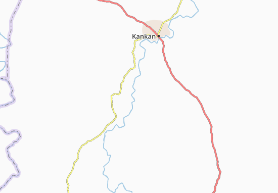Mapa Ouleke-Kiniero