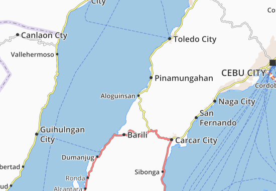 Karte Stadtplan Aloguinsan