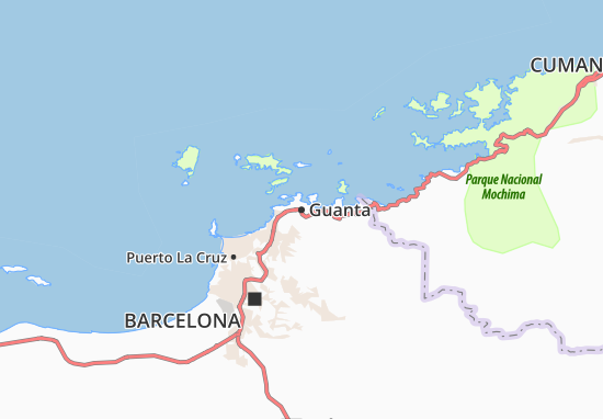 Karte Stadtplan Guanta