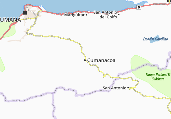 Mapa Cumanacoa