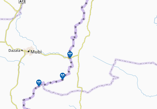 Mapa Bourrah
