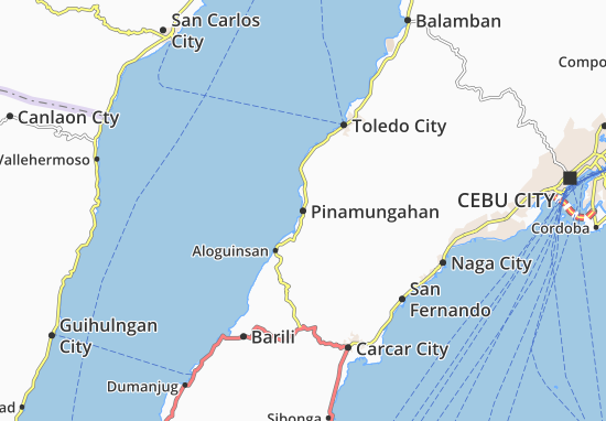Kaart Plattegrond Pinamungahan