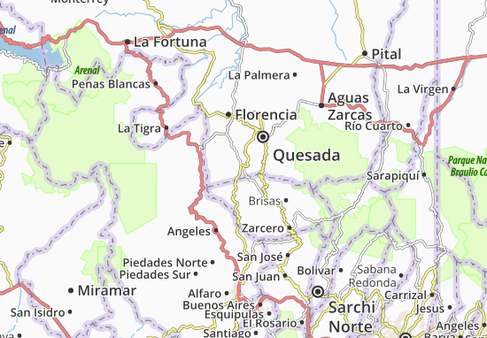 Kaart Plattegrond Buena Vista