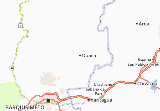Karte Stadtplan Duaca