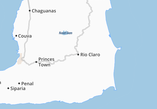 Kaart Plattegrond Rio Claro