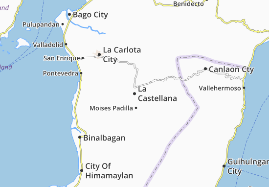 Kaart Plattegrond La Castellana