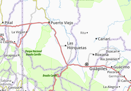 Mapa Las Horquetas