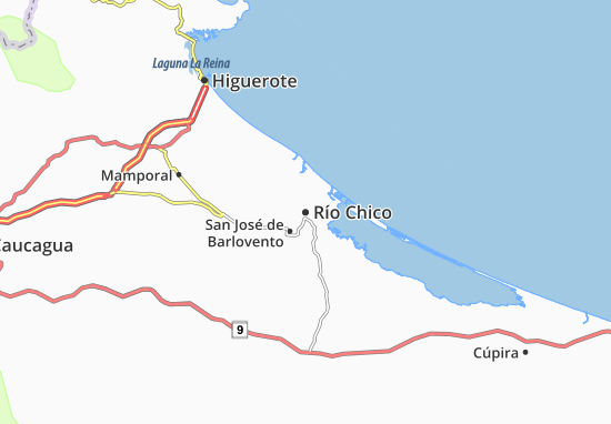 Mapa San José de Barlovento