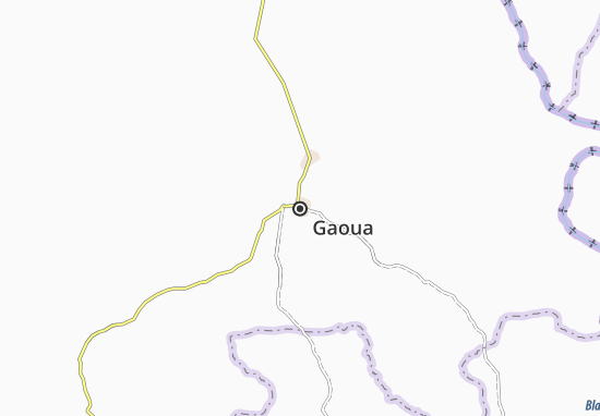 Kaart Plattegrond Gaoua