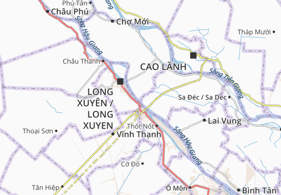 Kaart Plattegrond Hòa An