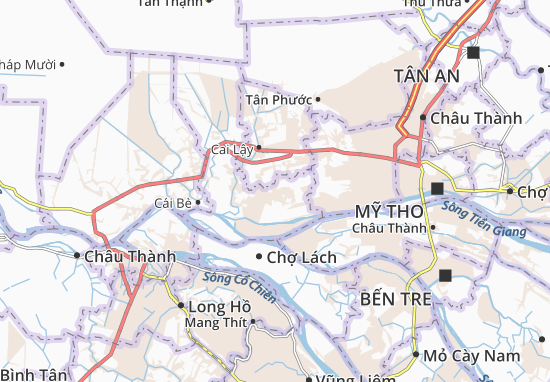 Kaart Plattegrond Long Tiên