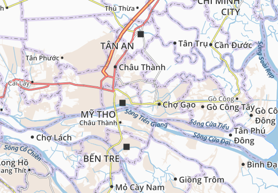 Karte Stadtplan Song Bình