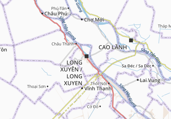 Karte Stadtplan Đông Xuyên