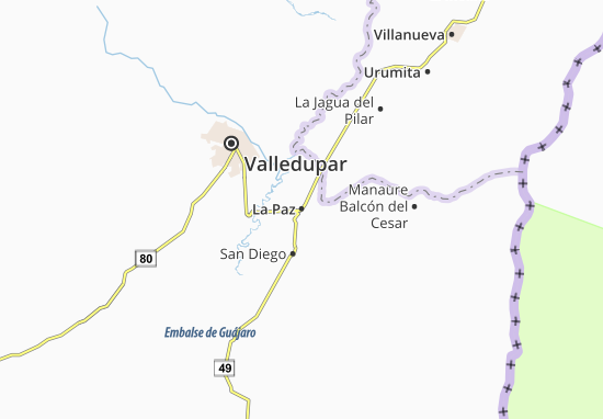Kaart Plattegrond La Paz