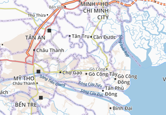 Mapa Thanh Vĩnh Đông