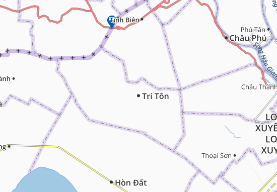 Karte Stadtplan Tri Tôn