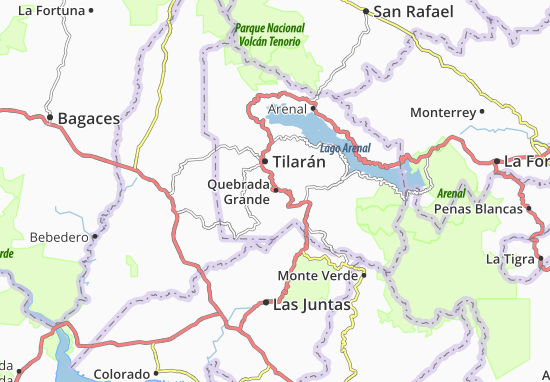 Quebrada Grande Map