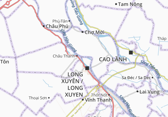 Karte Stadtplan Mỹ Hòa Hưng