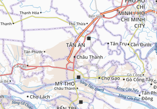Karte Stadtplan Tân Lý Tây