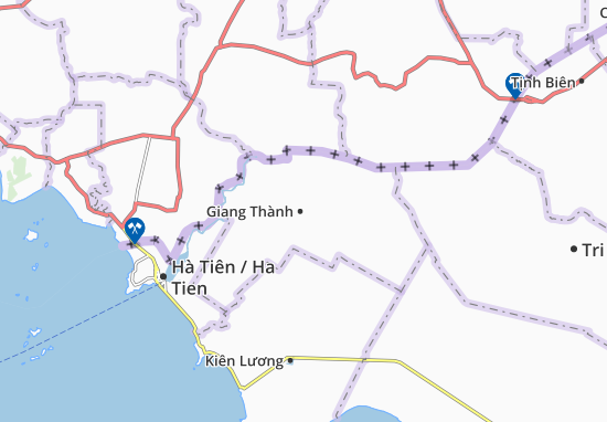 Kaart Plattegrond Giang Thành