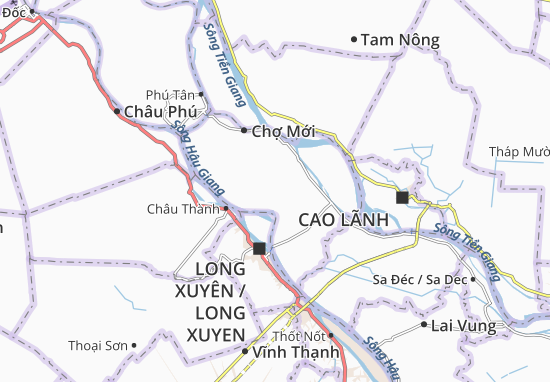 Karte Stadtplan Long Giang