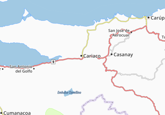 Mapa Cariaco