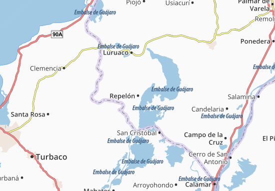 Kaart Plattegrond Repelón