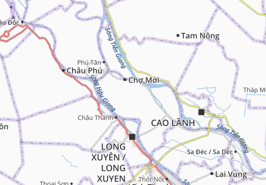 Karte Stadtplan Long Điền B