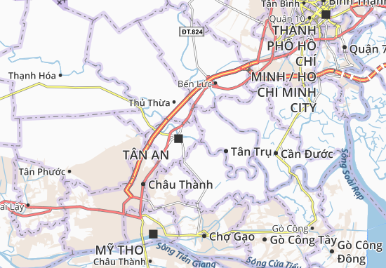 Karte Stadtplan Nhơn Thạnh Trung