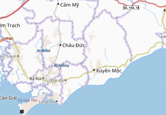 Mapa Suối Rao