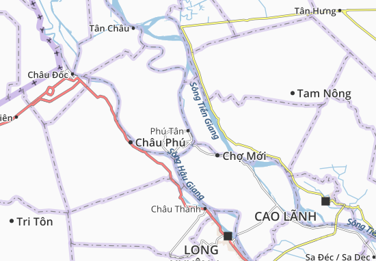 Karte Stadtplan Phú Tân