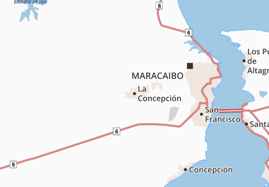 Karte Stadtplan La Concepción