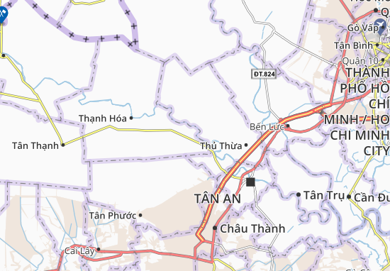 Karte Stadtplan Tân Đông