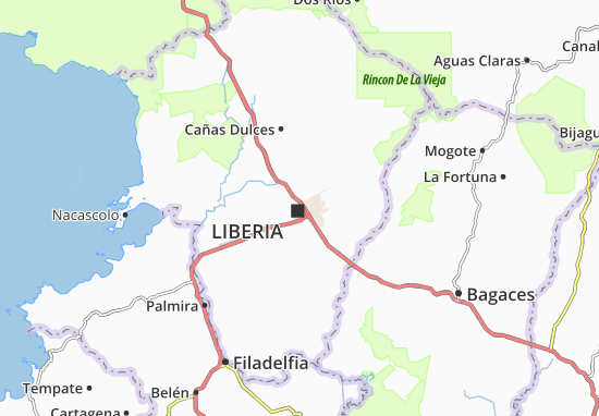 Karte Stadtplan Liberia