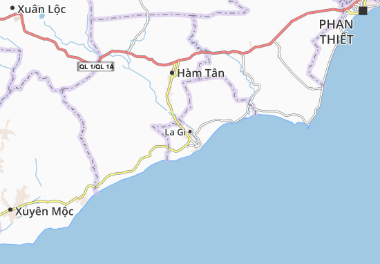 Karte Stadtplan La Gi