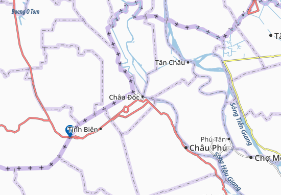 Karte Stadtplan Châu Phú A