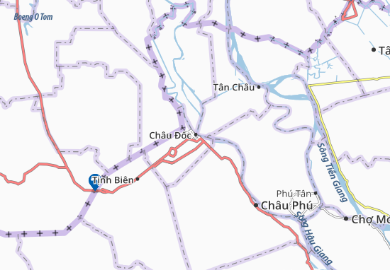 Kaart Plattegrond Châu Đốc
