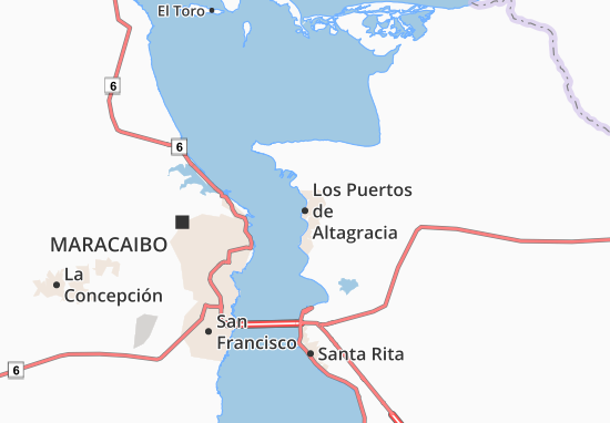 Kaart Plattegrond Los Puertos de Altagracia