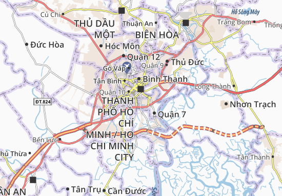 Karte Stadtplan Tân Hưng