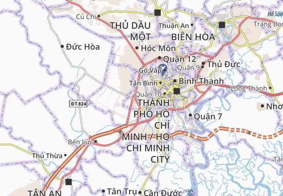 Karte Stadtplan Bình Trị Đông B
