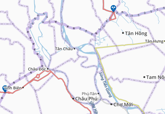Kaart Plattegrond Long Hòa