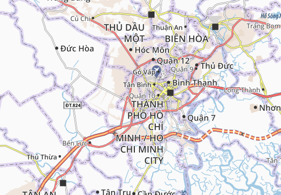 Karte Stadtplan Bình Trị Đông