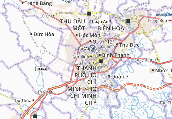 Karte Stadtplan Tân Phú