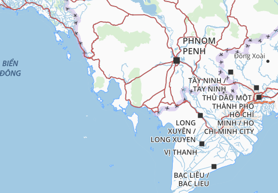 Kaart Plattegrond Kampot