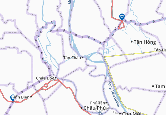 Karte Stadtplan Tân Châu