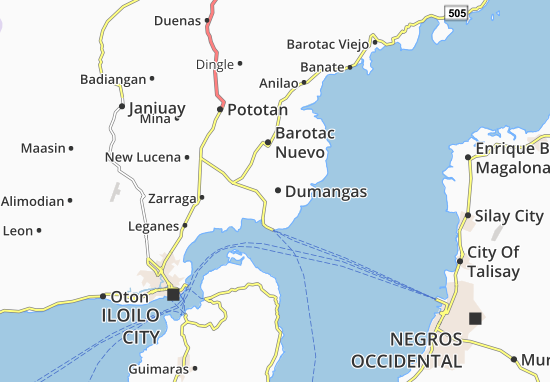 Karte Stadtplan Dumangas