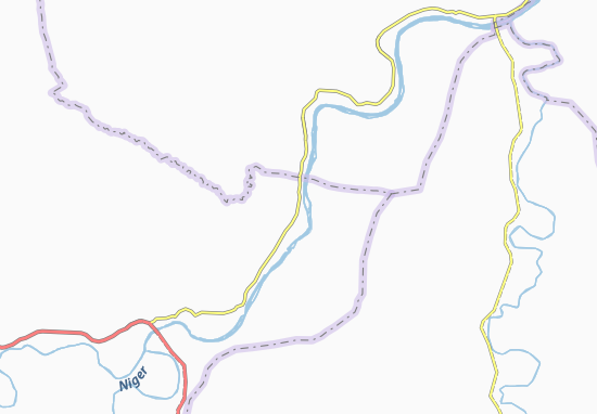 Karte Stadtplan Dougoura