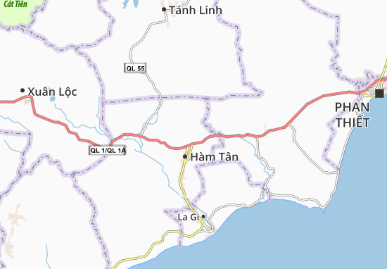 Karte Stadtplan Sông Phan