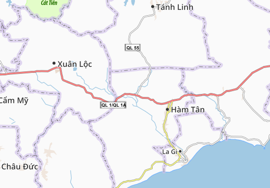 Kaart Plattegrond Tân Minh